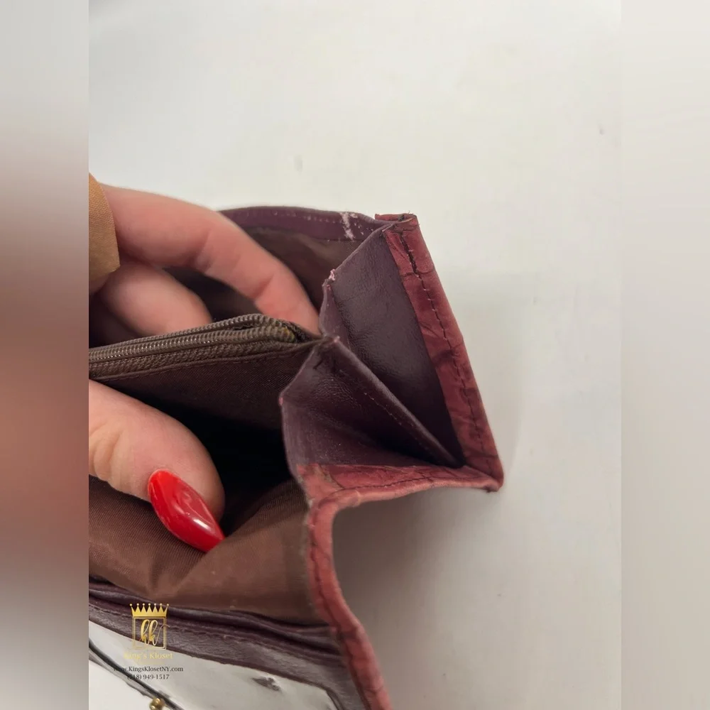 Dior crumpled leather wallet